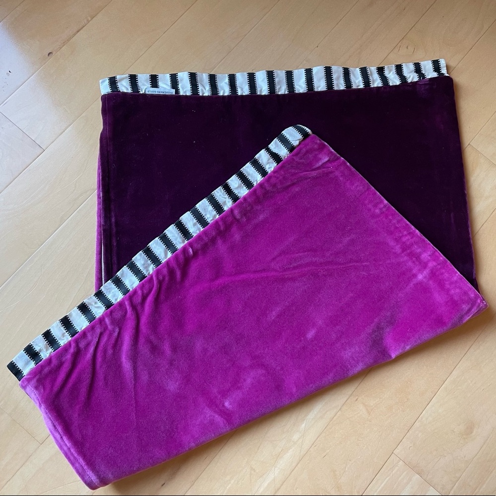 NWOT Velvet Pillow Cover; Purple Fancy Pillowcase